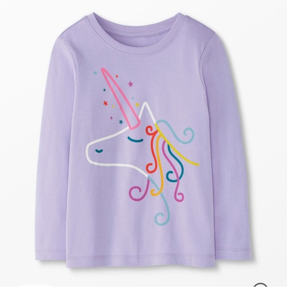 NWOT Hanna Andersson Unicorn Tee - Picture 4 of 5